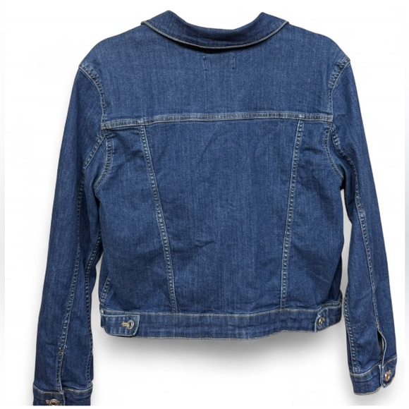 French Connection Denim Jacket Medium Blue Wash Jean Jacket US Size 10 - Picture 5 of 5